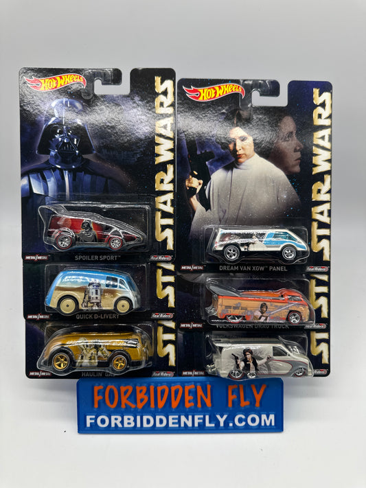 Hot Wheels Premium - Pop Culture 2015 - Star Wars Series - Set of 6