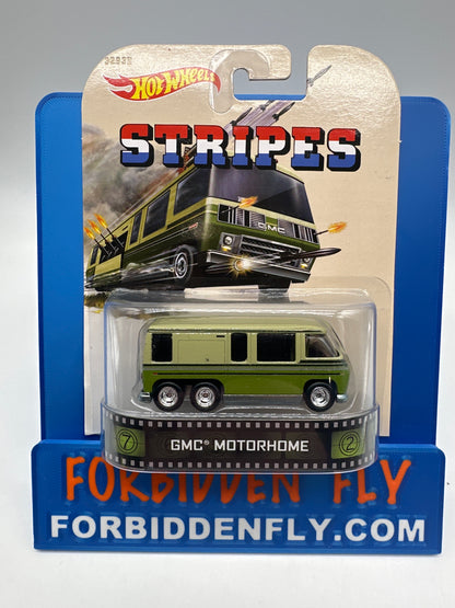 Hot Wheels 2014 Retro Entertainment Premium Single - Stripes - GMC Motorhome (Movie Reel Packaging)