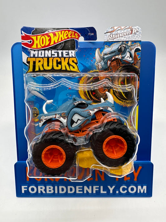 Hot Wheels Monster Trucks - w/ Crushed Car - Rhinomite