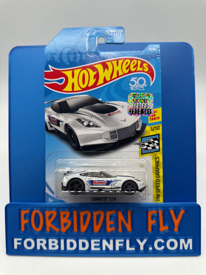 Hot Wheels Mainline - Factory Stickered 2018 - Corvette C7.R - Lot Of 2