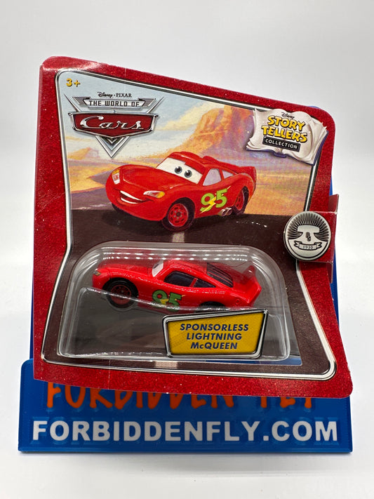 Disney Pixar Cars Movie - Story Tellers Collection Series - Sponsorless Lightning McQueen