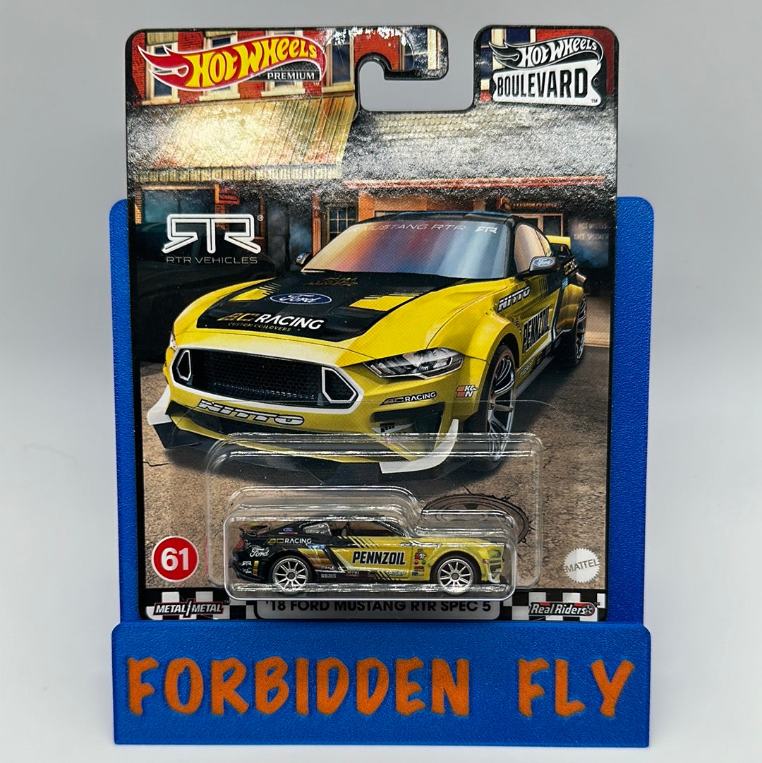 Hot Wheels Boulevard Single - #61 - ‘18 Ford Mustang RTR Spec 5