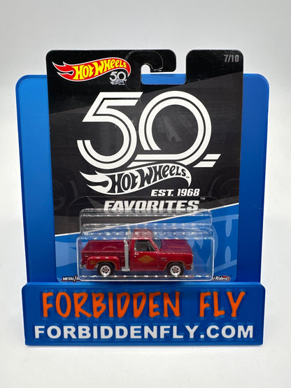 Hot Wheels Premium - 50th Favorites - #7/10 - ‘78 Dodge Li’l Red Express Truck