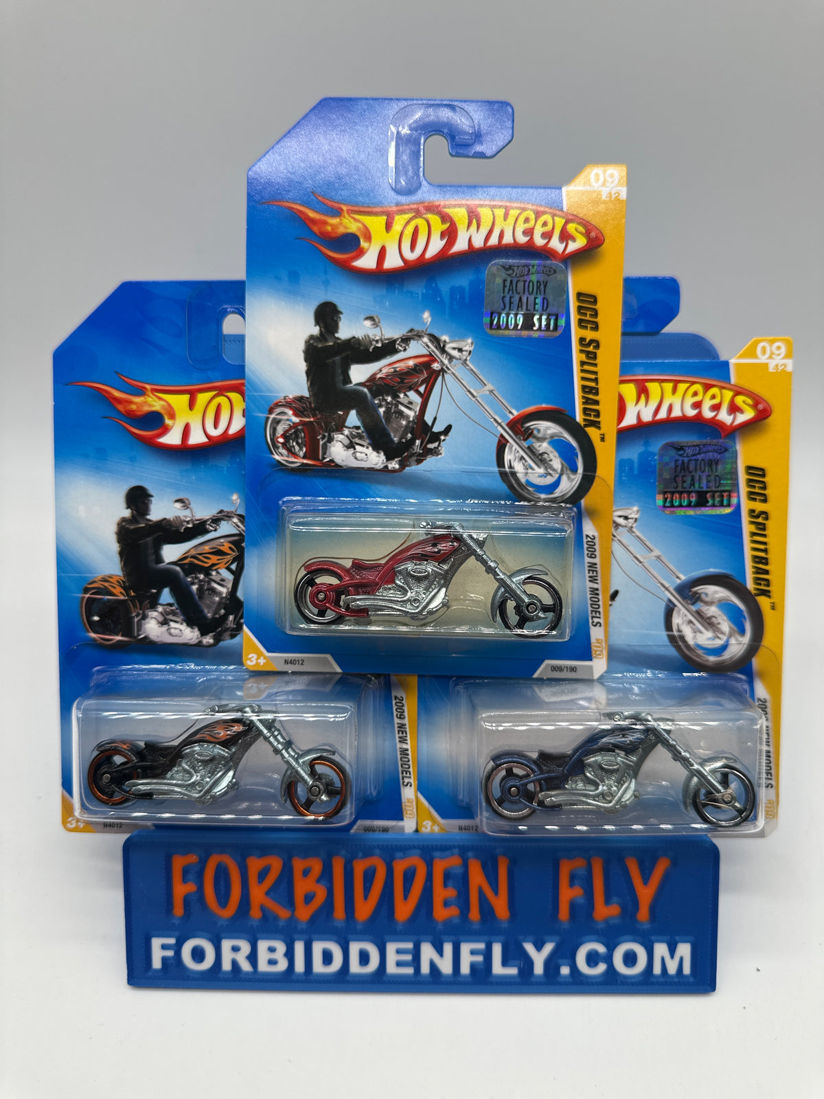 Hot Wheels Mainline - 2009 Factory Stickered - 2009 New Models Series - OCC Split Back - Lot Of 3