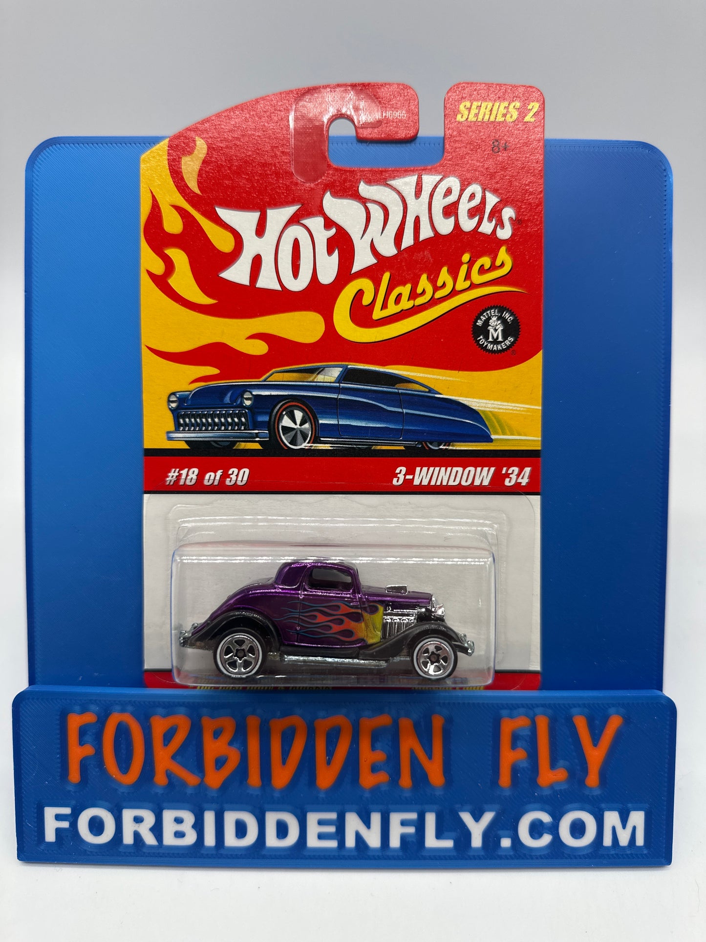 Hot Wheels Classics - Series 2 #18 of 30 - Purple 3-Window ‘34