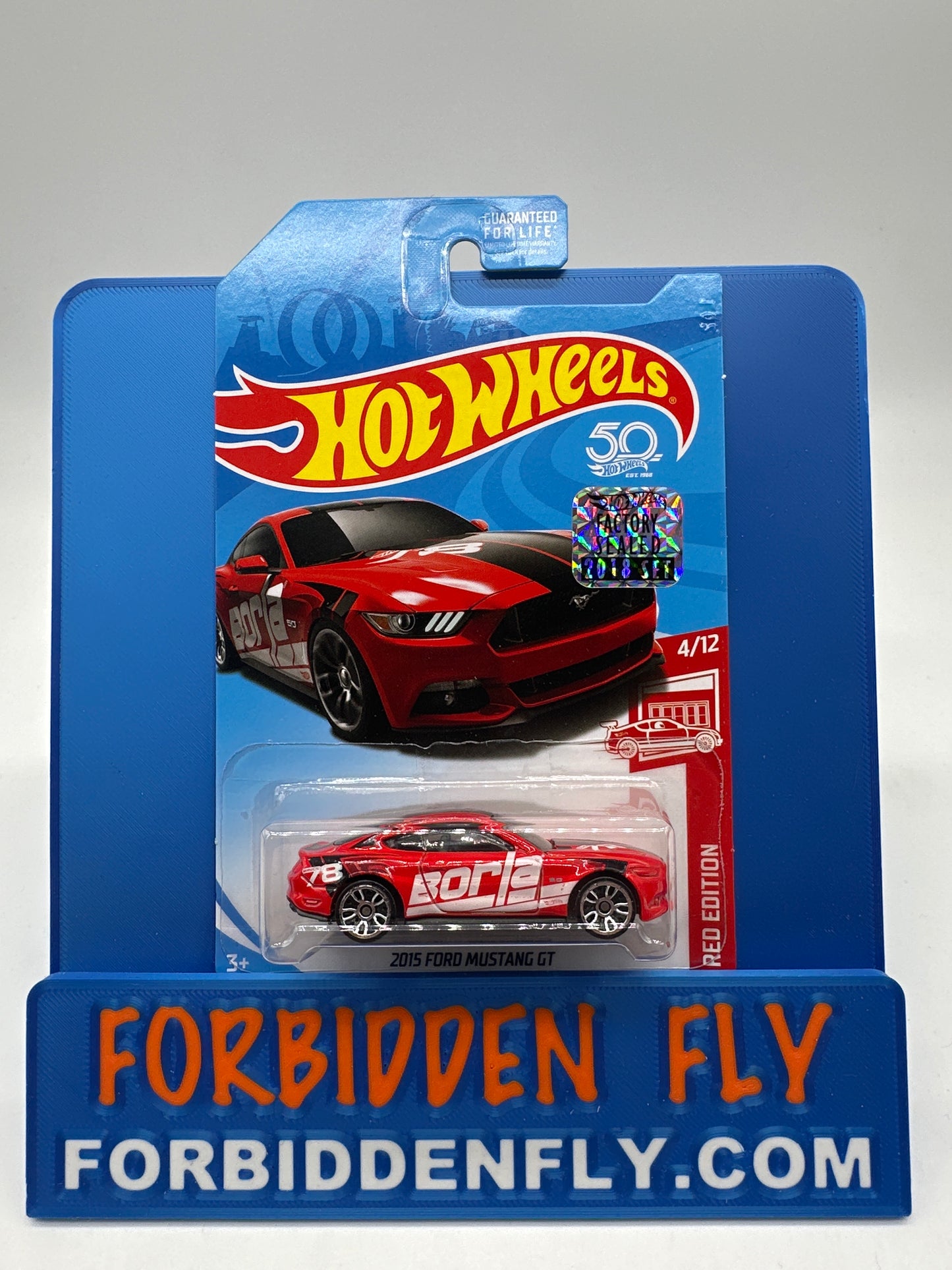 Hot Wheels 2018 Factory Stickered Target Exclusive Red Edition #4/12 - 2015 Ford Mustang GT