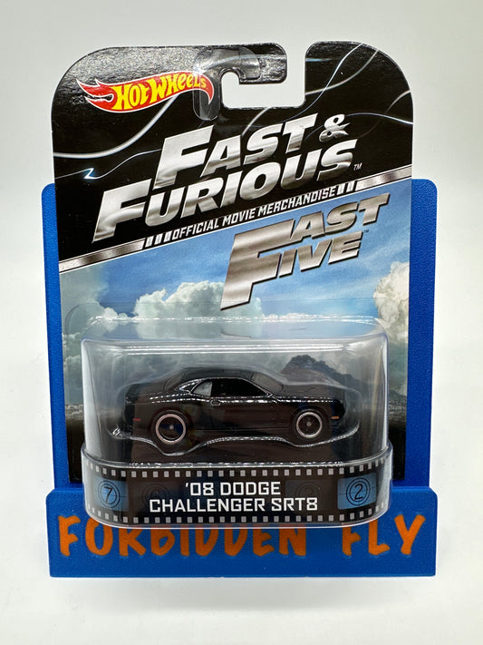 Hot Wheels 2014 Retro Entertainment Premium - Fast & Furious Fast Five - ‘08 Dodge Challenger SRT8 (Movie Reel Packaging)