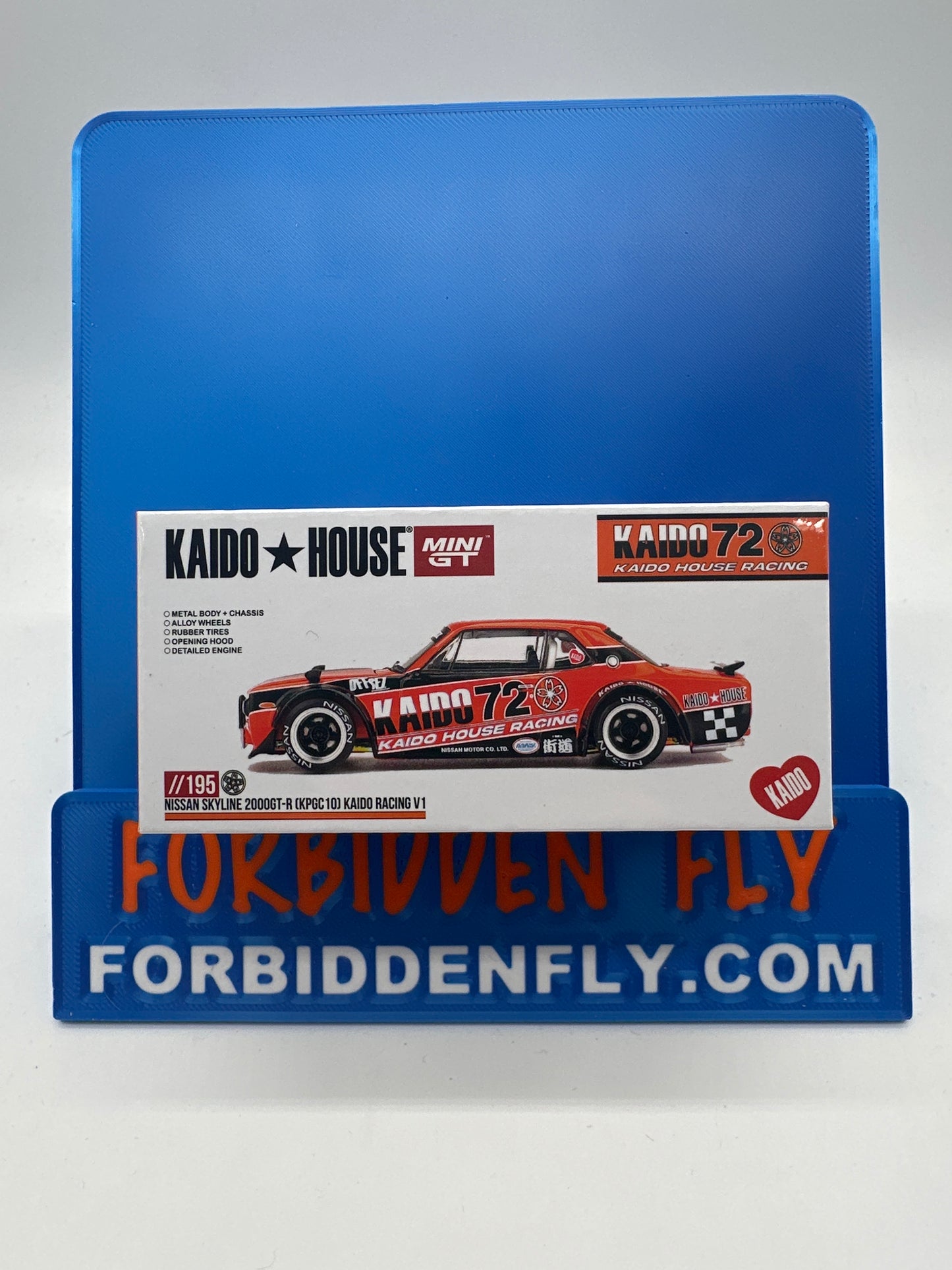 Kaido House (x MiniGT) - Regular #195 - Nissan Skyline 2000GT-R (KPGC10) Kaido Racing V1