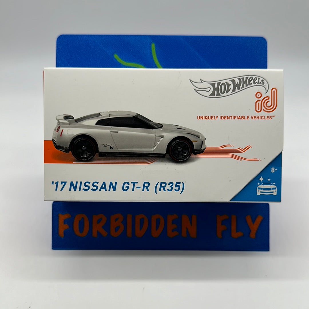 Hot Wheels Boxed Series 1 ID Car - Factory Fresh - ‘17 Nissan GT-R (R35) - White