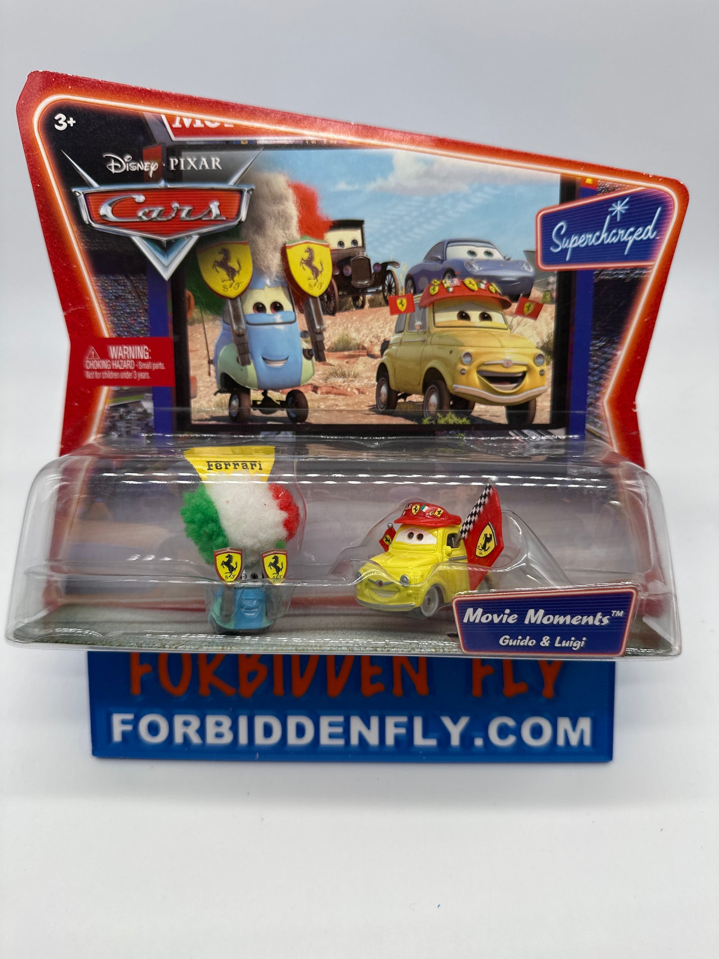 Disney Pixar Cars Movie - Supercharged Two Pack - Movie Moments Guido & Luigi Ferrari