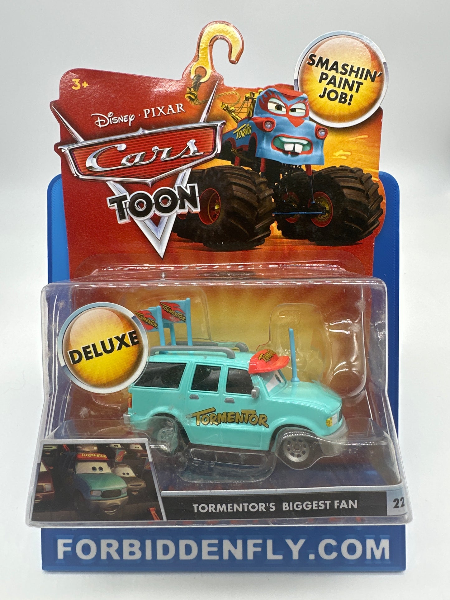 Disney Pixar Cars Movie - Toon Series - Deluxe Size Tormentor’s Biggest Fan