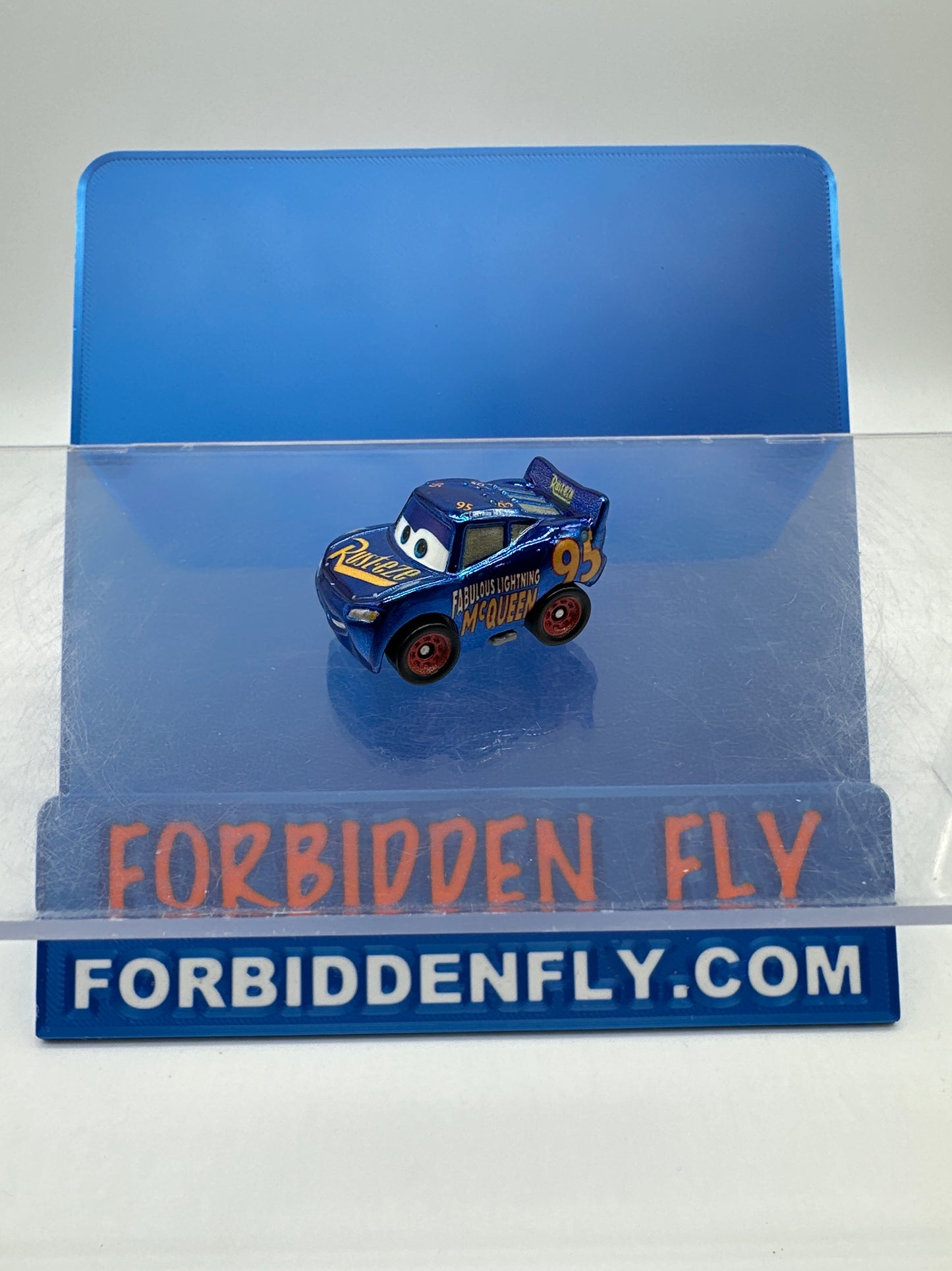 Disney Pixar Cars Movie Metal Mini Racers - Metallic Fabulous Lightning McQueen (Loose)