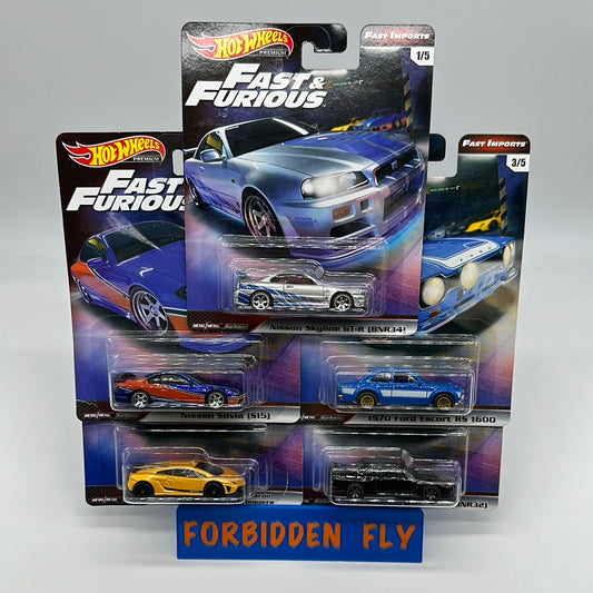 Hot Wheels Premium - Fast & Furious - Fast Imports Series Set of 5