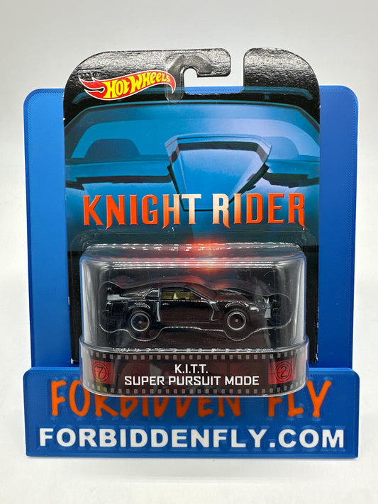 Hot Wheels 2014 Retro Entertainment Premium Single - Knight Rider K.I.T.T. Super Pursuit Mode (Movie Reel Packaging)