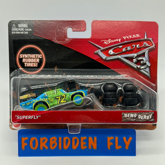 Disney Pixar Cars Movie - Cars 3 Thunder Hollow Demo Derby Superfly with Rubber Tires
