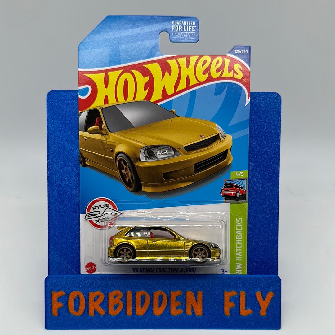 Hot Wheels 2022 F Case Super Treasure Hunt - Gold ‘99 Honda Civic Type R (EK9)