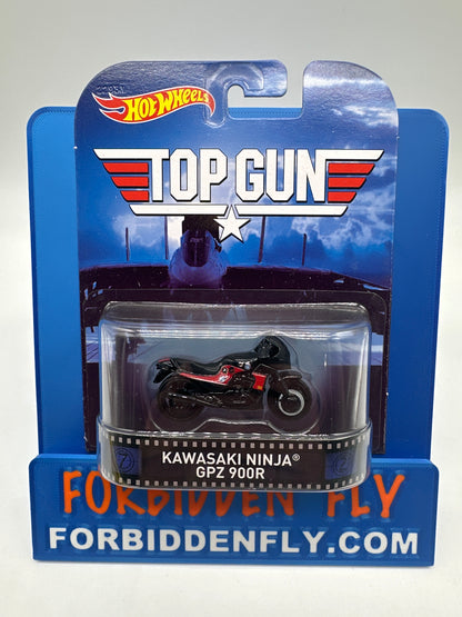 Hot Wheels 2015 Retro Entertainment Premium Single - Top Gun - Kawasaki Ninja GPZ 900R (Movie Reel Packaging)