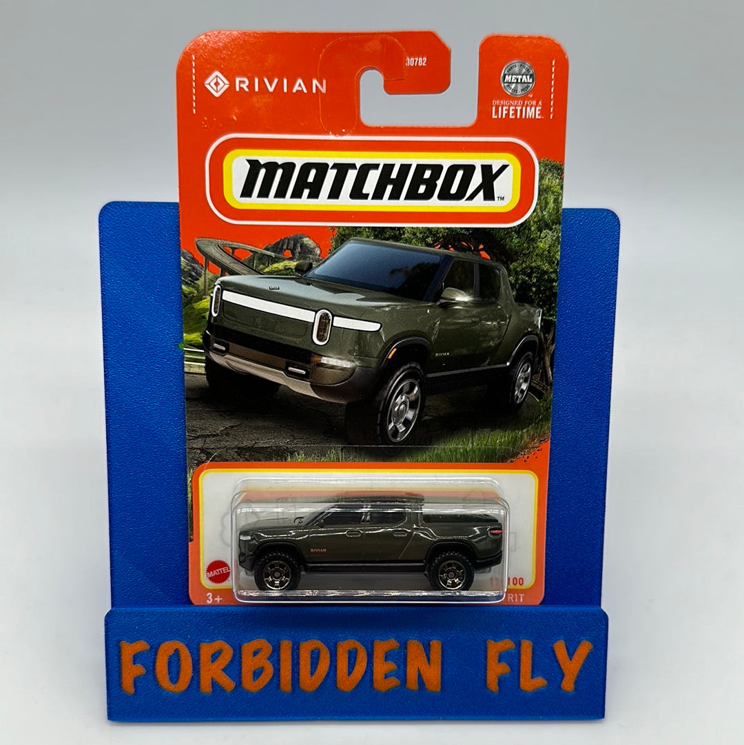 Mini Rivian R1s Model Matchbox Matchbox - 2024 Mainline #17/100- Rivian R1T - Green – Forbidden Fly