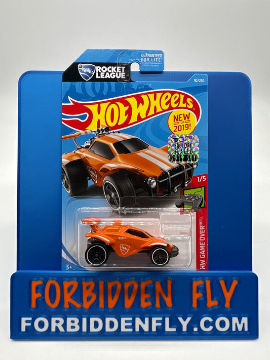 Hot Wheels 2019 Factory Stickered- Rocket League - Octane - Orange