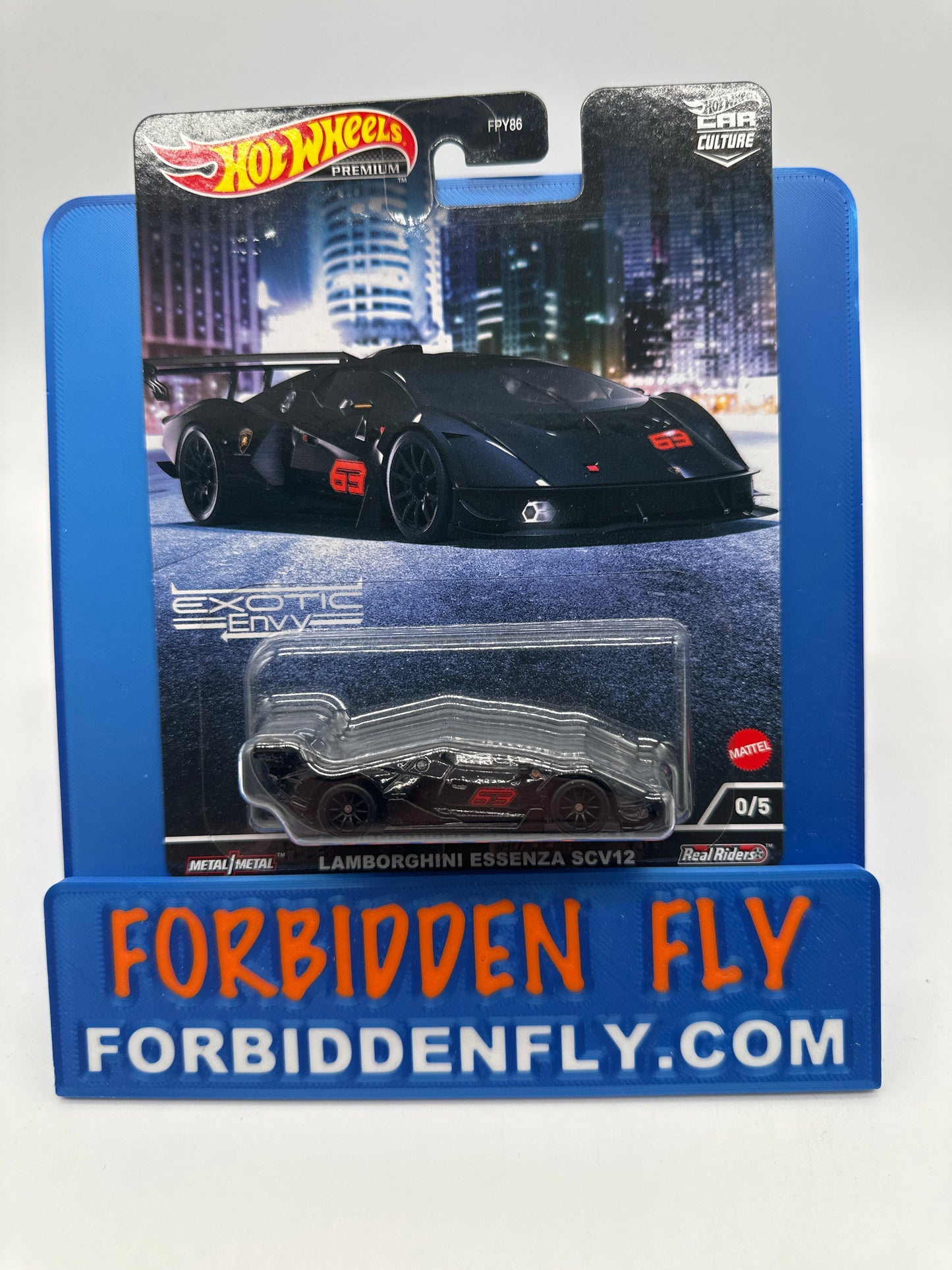 Hot Wheels Car Culture Premium - 2022 Exotic Envy Single - #0/5 Chase - Lamborghini Essenza SCV12