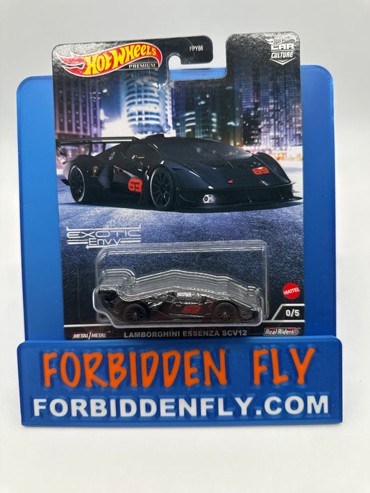 Hot Wheels Car Culture Premium - 2022 Exotic Envy Single - #0/5 Chase - Lamborghini Essenza SCV12