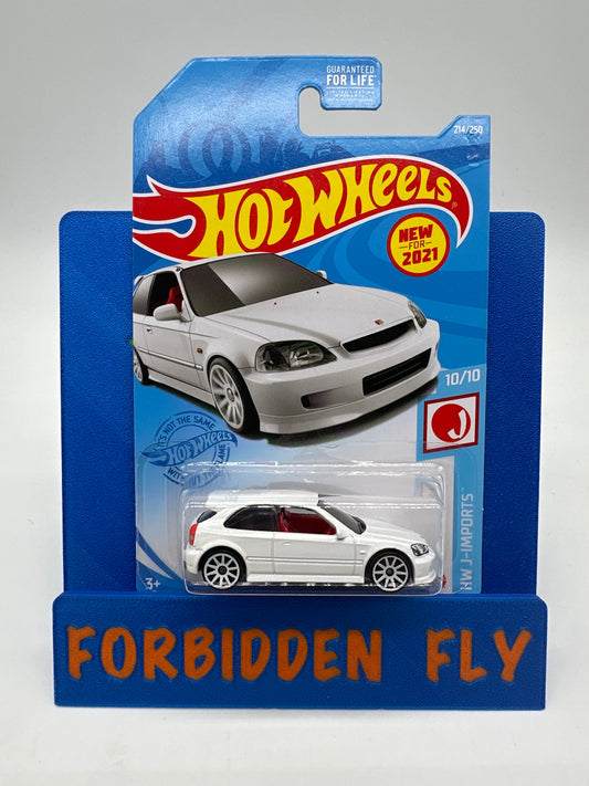 Hot Wheels 2021 M/N Case - ‘99 Honda Civic Type R (EK9) - White