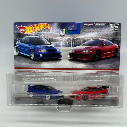 Hot Wheels Car Culture - Target Exclusive Premium 2 Pack - Mitsubishi Lancer Evolution VI & ‘95 Mitsubishi Eclipse