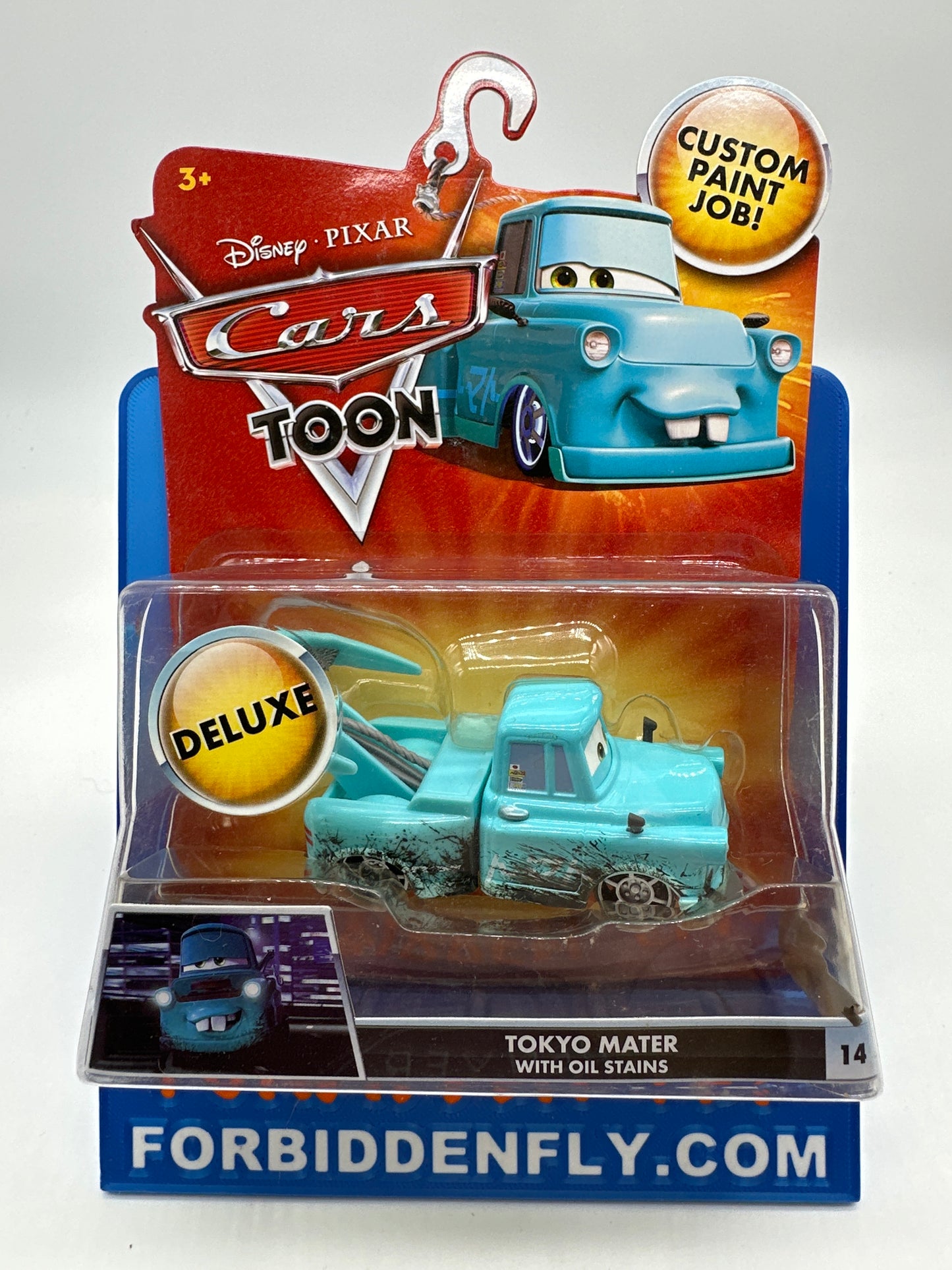 Disney Pixar Cars Movie - Toon Series - Deluxe Size Tokyo Mater with Oil Stains