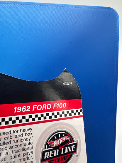Hot Wheels RLC Red Line Club - 2022 Release - Blue 1962 Ford F100