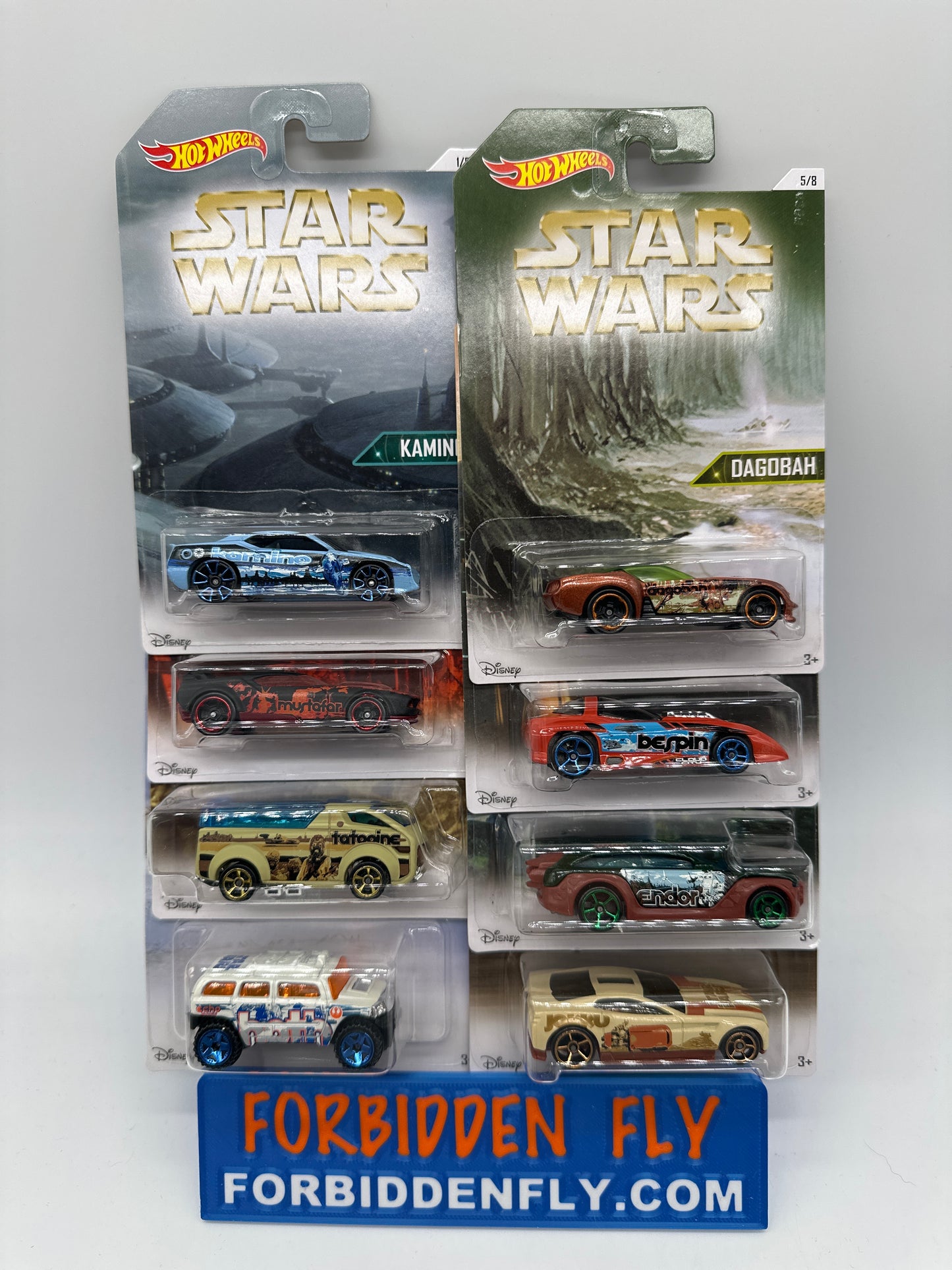 Hot Wheels - Walmart Exclusive 2015 Star Wars Planets Series - Complete Set of 8