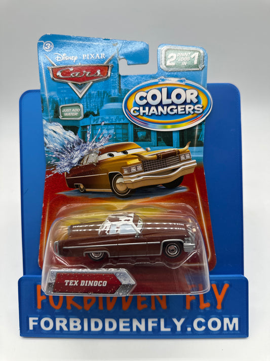 Disney Pixar Cars Movie - 2009 Color Changers - Brown to Gold Tex Dinoco