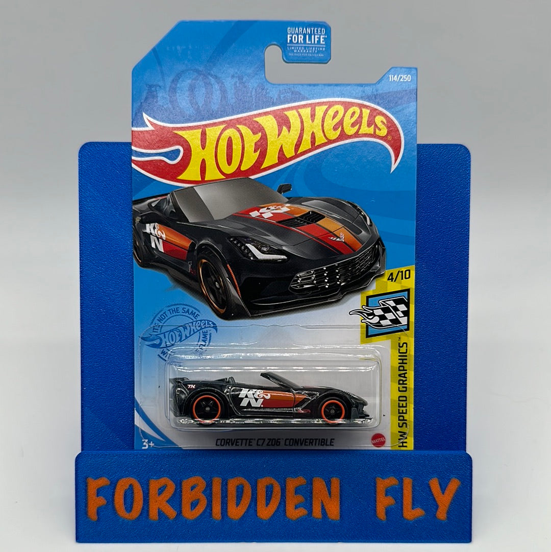 Hot Wheels 2021 Super Treasure Hunt - K&N Corvette C7 Z06 Convertible