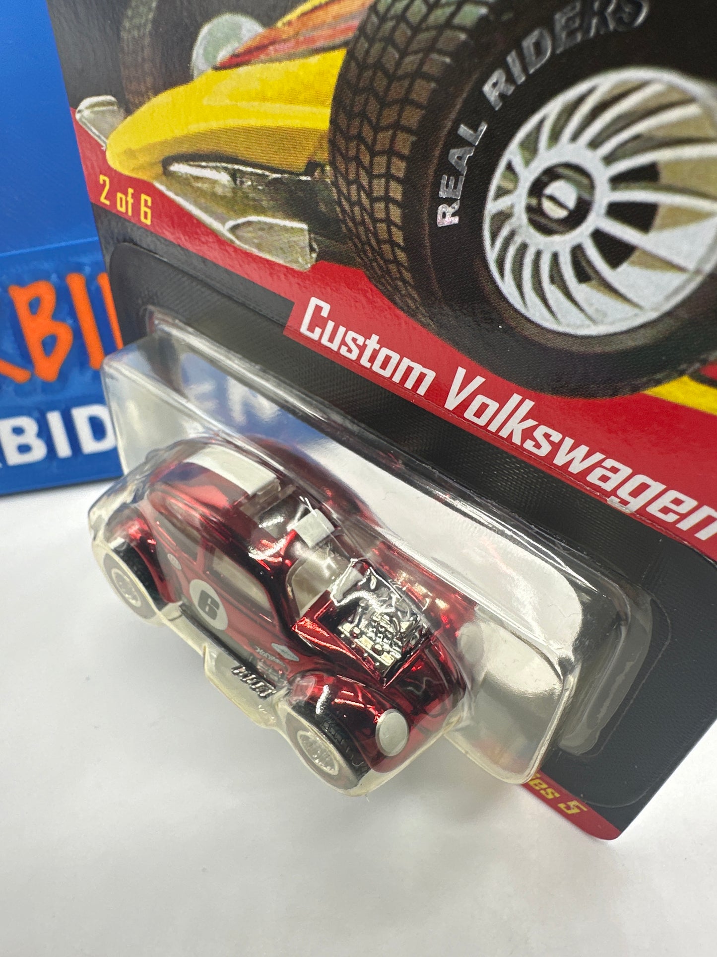 Hot Wheels RLC Red Line Club - Real Riders Series 5 - Red Custom Volkswagen Beetle