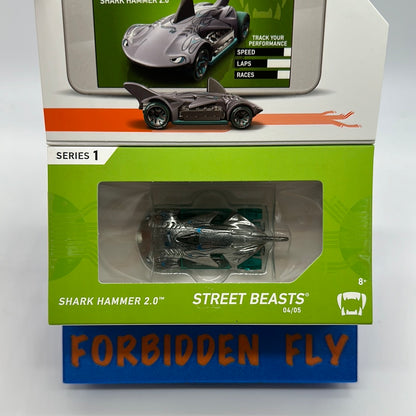 Hot Wheels Boxed Series 1 ID Car - Street Beasts - Shark Hammer 2.0 - Silver