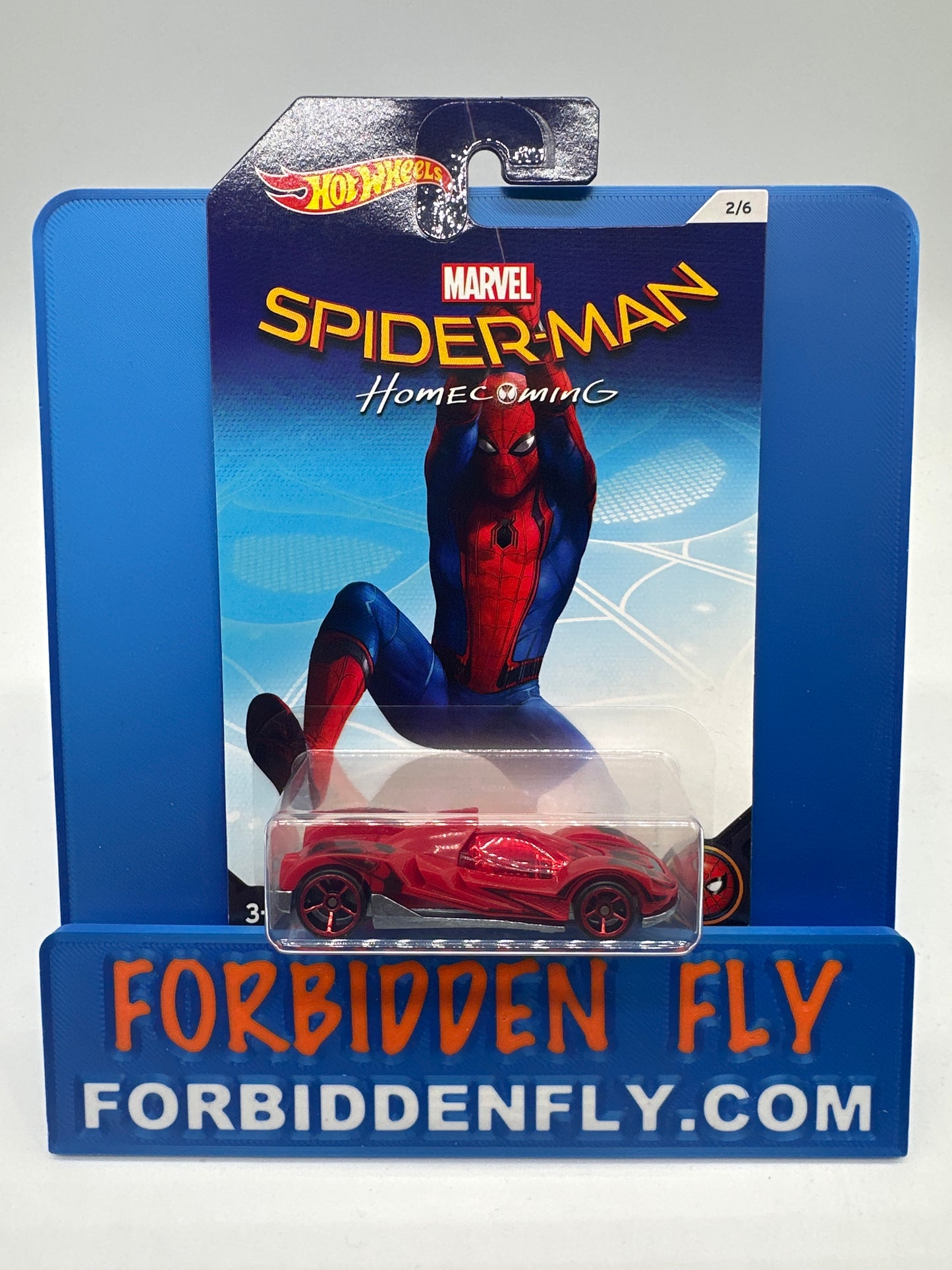 Hot Wheels - 2016 Wal Mart Exclusive Marvel Spider-Man Homecoming Series - Complete Set of 7 With Chase