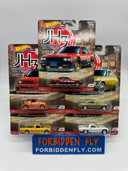 Hot Wheels Car Culture -  Japan Historics 3 (JH3) Premium Set of 5
