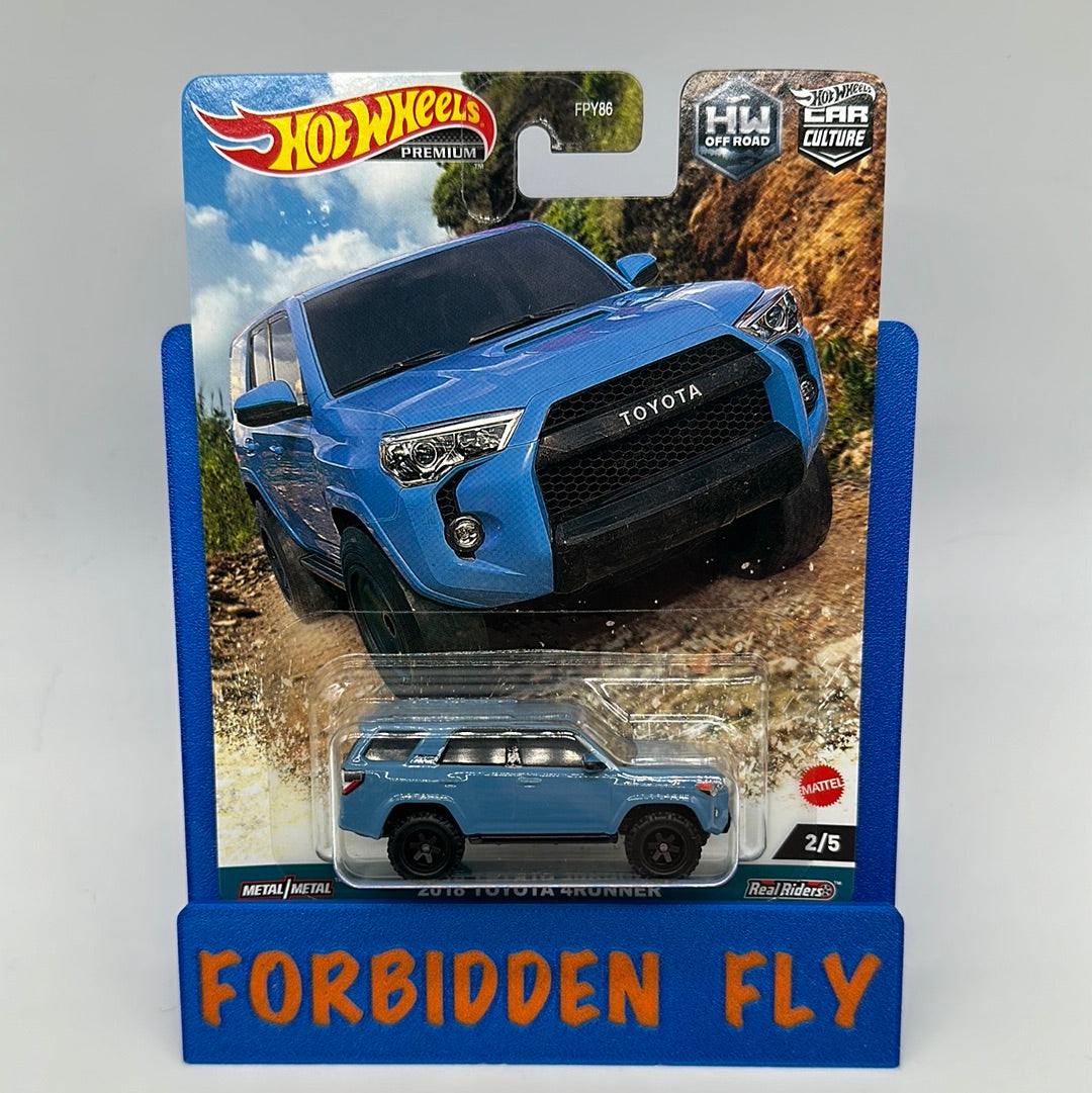 Hot Wheels Premium - Car Culture HW Off Road Series - #2/5 - Blue 2018 Toyota 4Runner