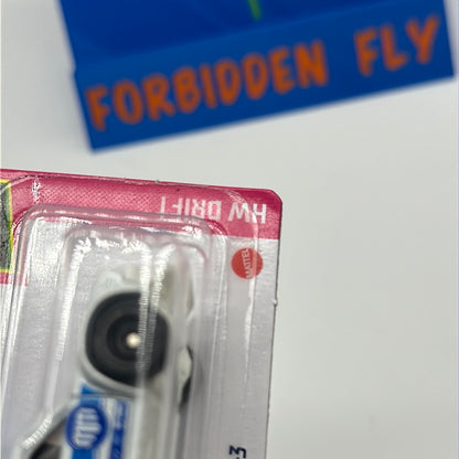 Hot Wheels 2021 Super Treasure Hunt - Factory Stickered - White Mad Mike Mazda RX-3