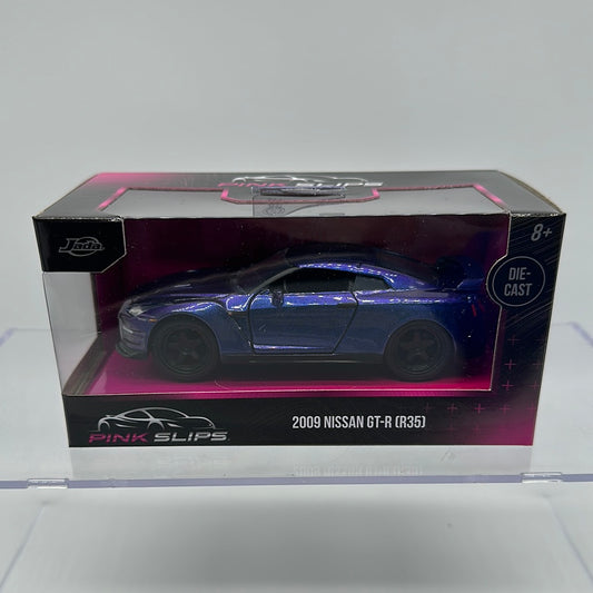 Jada 1:32 Scale - Pink Slips Series - Color Shift Blue/Purple 2009 Nissan GT-R (R35)