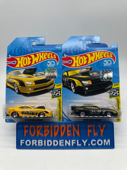 Hot Wheels Mainline - Factory Stickered 2018 - ‘10 Pro Stock Camaro - Lot Of 2