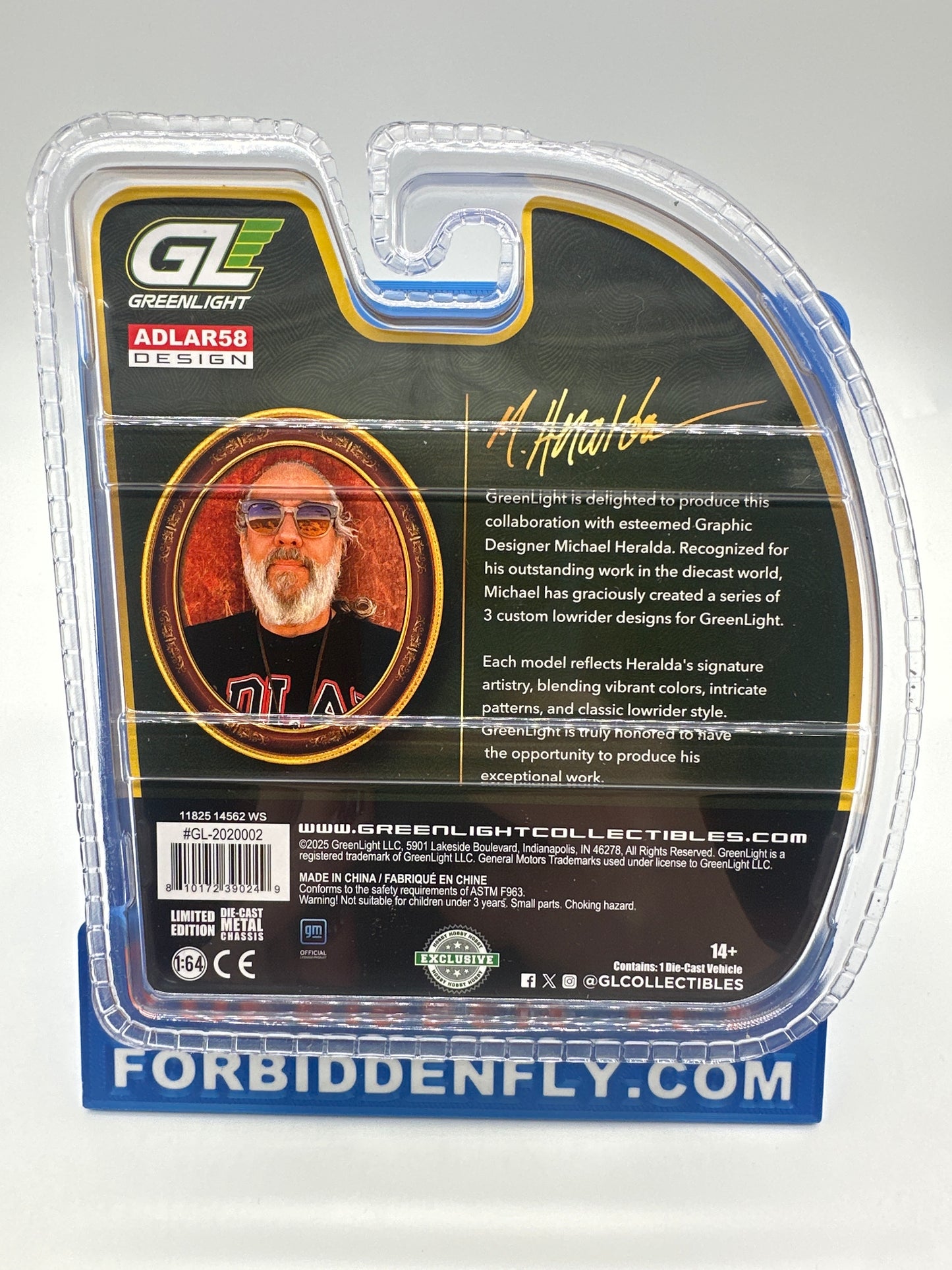 GreenLight - 2026 Hobby Exclusive Artisan Collection Lowrider - #2020002 - Michael Heralda Adlar58 Design 1970 Chevrolet Monte Carlo - Regular Edition