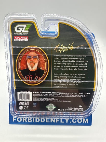 GreenLight - 2026 Hobby Exclusive Artisan Collection Lowrider - #2020002 - Michael Heralda Adlar58 Design 1970 Chevrolet Monte Carlo - Regular Edition