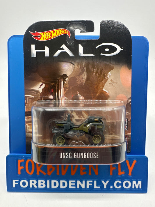 Hot Wheels 2017 Retro Entertainment Premium Single - Halo - UNSC Gungoose (Movie Reel Packaging)