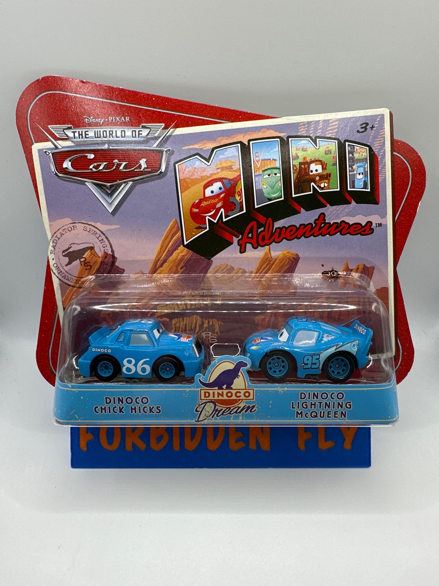 Disney Pixar Cars Movie - Mini Adventures Two Pack - Dinoco Dream Dinoco Chick Hicks & Dinoco Lightning McQueen