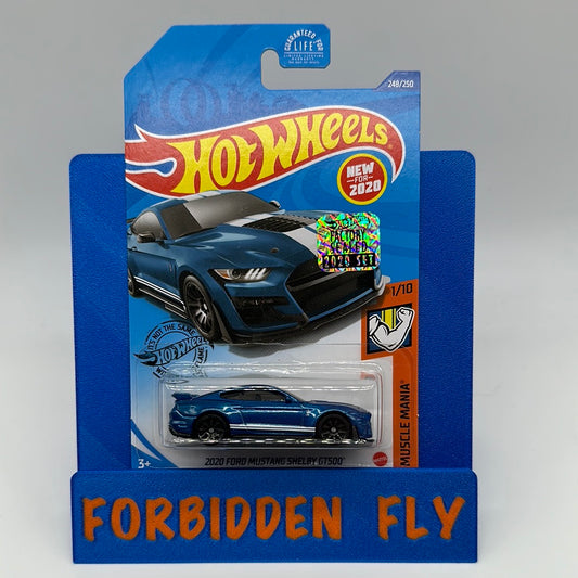 Hot Wheels Mainline - Factory Stickered 2020 - Blue 2020 Ford Mustang Shelby GT500