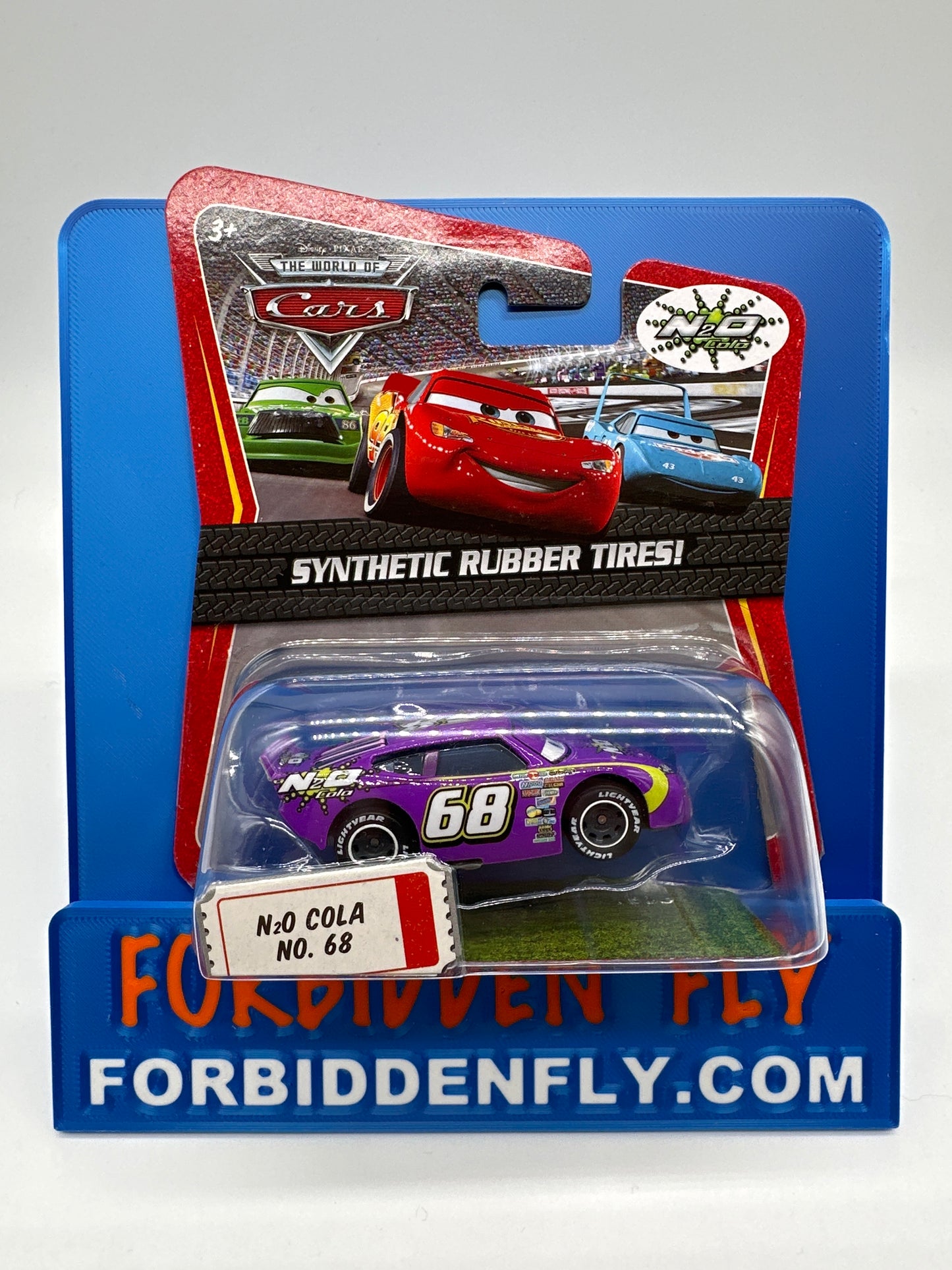 Disney Pixar Cars Movie - Piston Cup Racer w/ Synthetic Rubber Tires - Manny Flywheel #68 N2O Cola