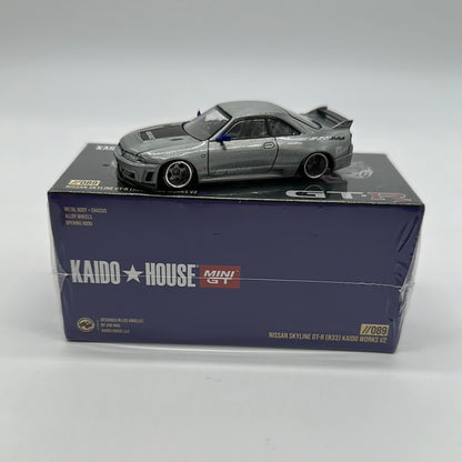 Kaido House (x MiniGT) - Raw Chase Release #089 - Blue Nissan Skyline GT-R (R33) Kaido Works V2