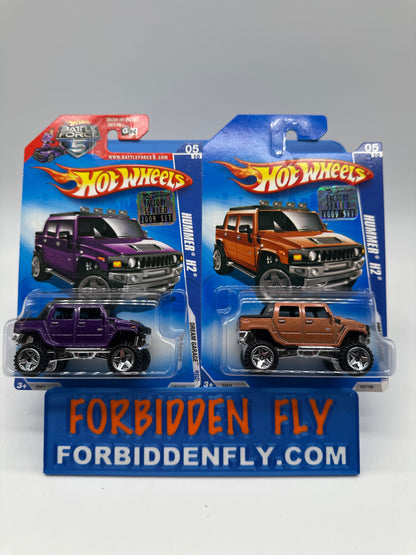 Hot Wheels Mainline - 2009 Factory Stickered - Dream Garage Series - Hummer H2 - Lot Of 2