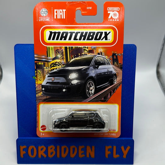 Matchbox - 2023 Mainline #16/100 - 2019 Fiat 500 Turbo - Black