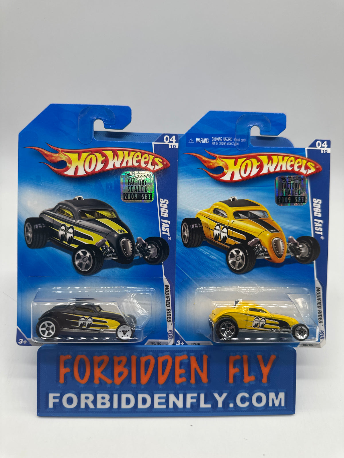 Hot Wheels Mainline - 2009 Factory Stickered - Modified Rides Series - Sooo Fast - Mooneyes Deco - Lot Of 2